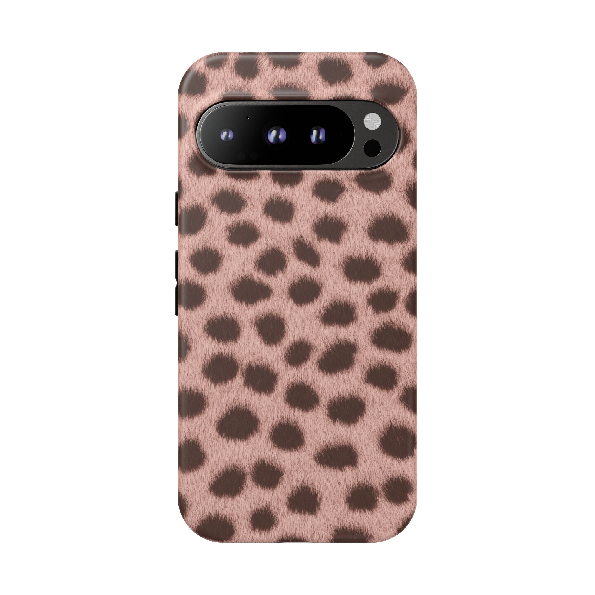 Pink Cheetah Print Phone Case - Blush Real Spot Tough Case for iPhone and Samsung, Soft Animal Print