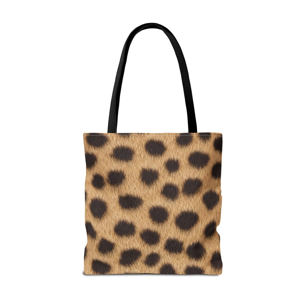 Cheetah Print Tote Bag - Real Spot Canvas Tote, Bold Animal Print Everyday Shoulder Bag, 3 Sizes