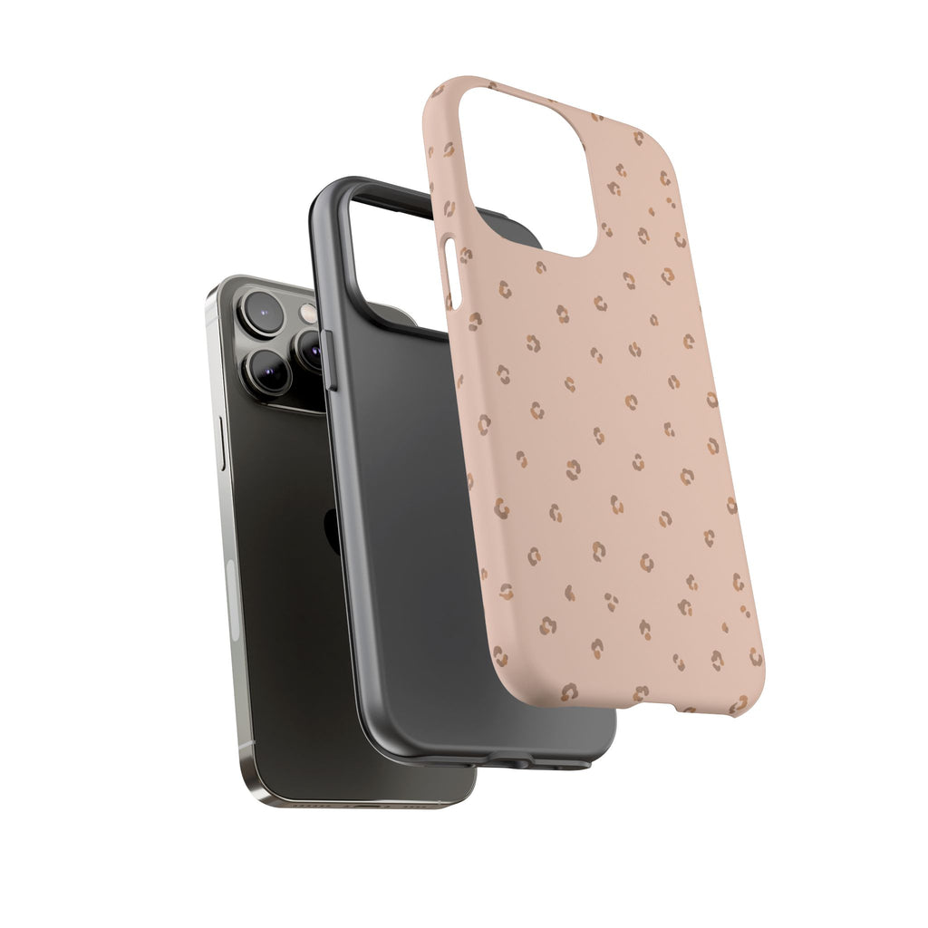 Pink Leopard Phone Case — Soft Blush