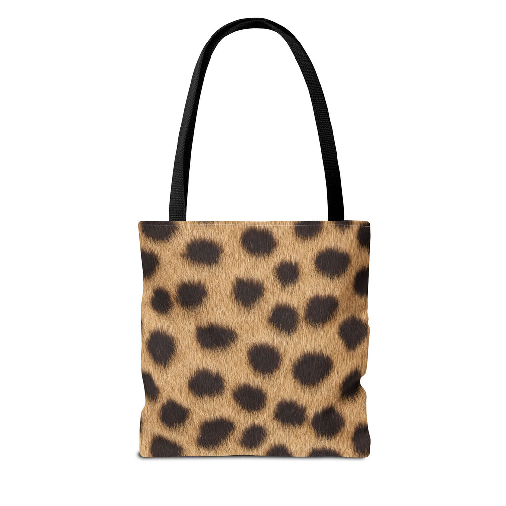 Cheetah Print Tote Bag - Real Spot Canvas Tote, Bold Animal Print Everyday Shoulder Bag, 3 Sizes