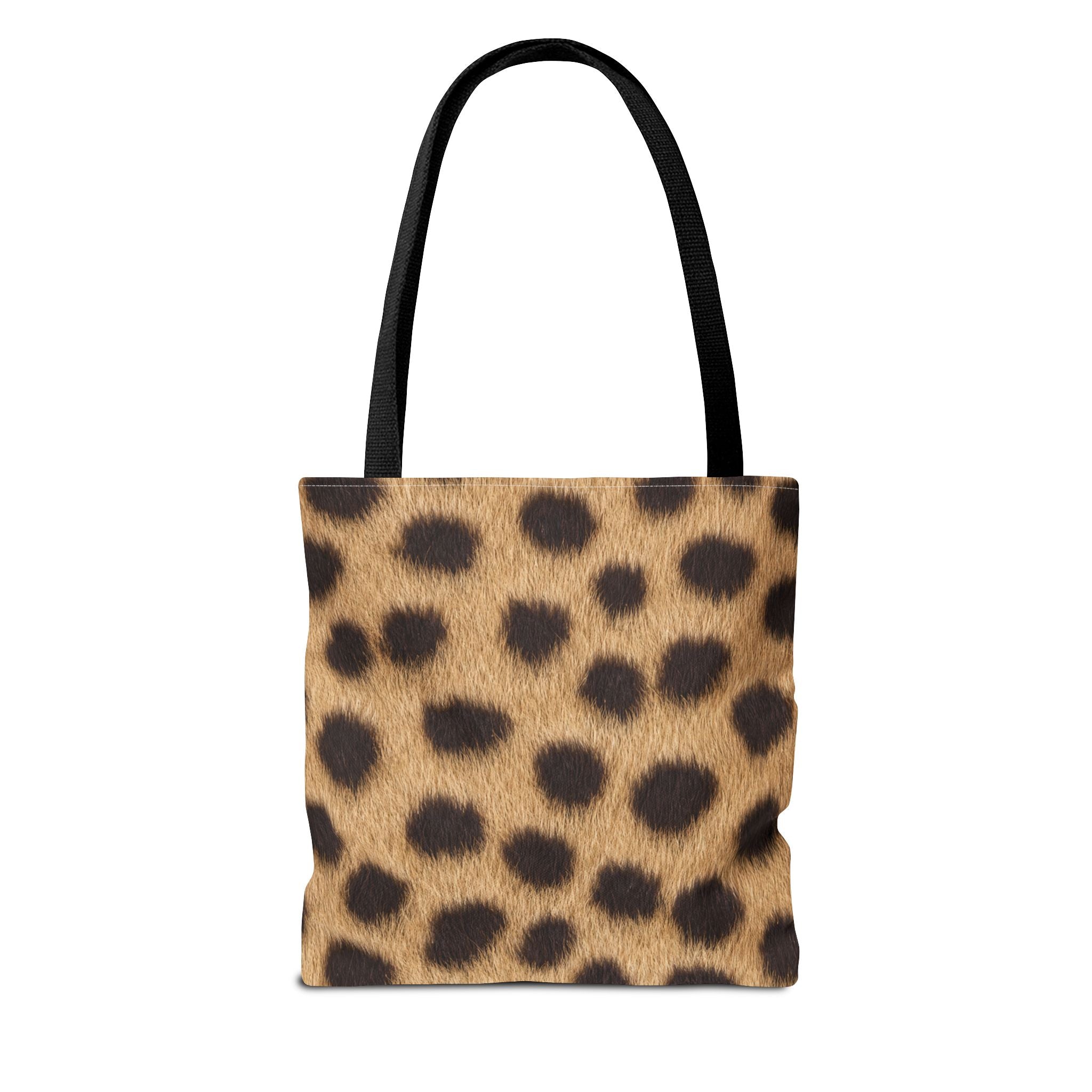 Cheetah Print Tote Bag - Real Spot Canvas Tote, Bold Animal Print Everyday Shoulder Bag, 3 Sizes