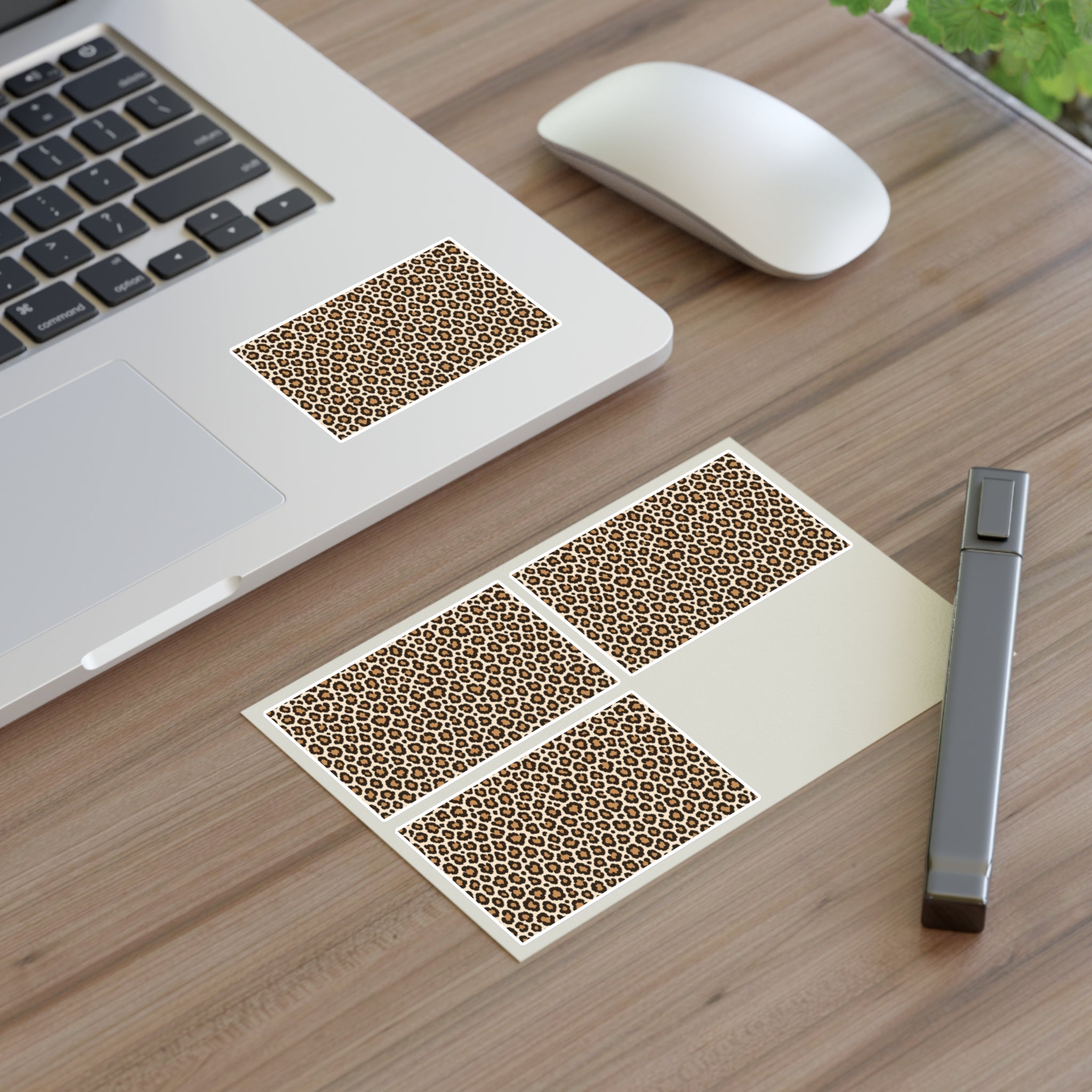 Leopard Print Sticker Sheet — Classic Cream