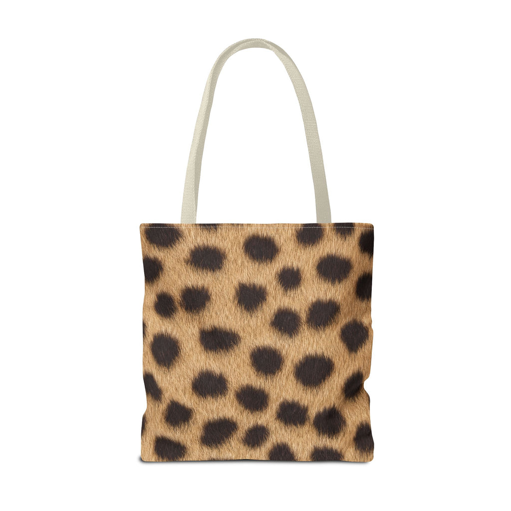 Cheetah Print Tote Bag - Real Spot Canvas Tote, Bold Animal Print Everyday Shoulder Bag, 3 Sizes