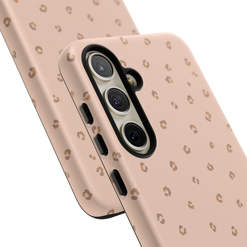 Pink Leopard Phone Case — Soft Blush