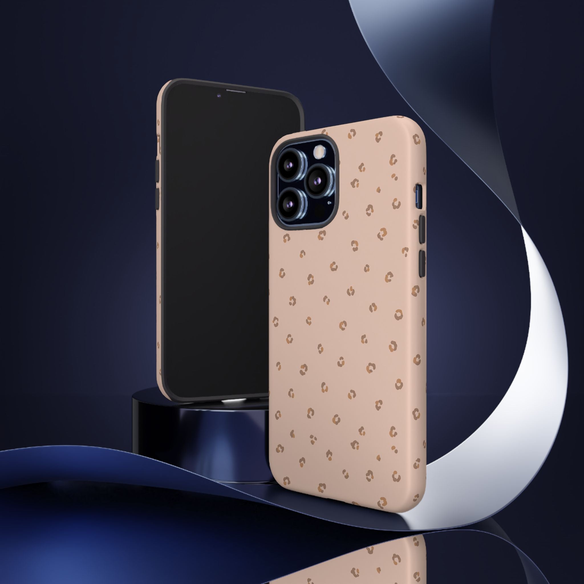 Pink Leopard Phone Case — Soft Blush