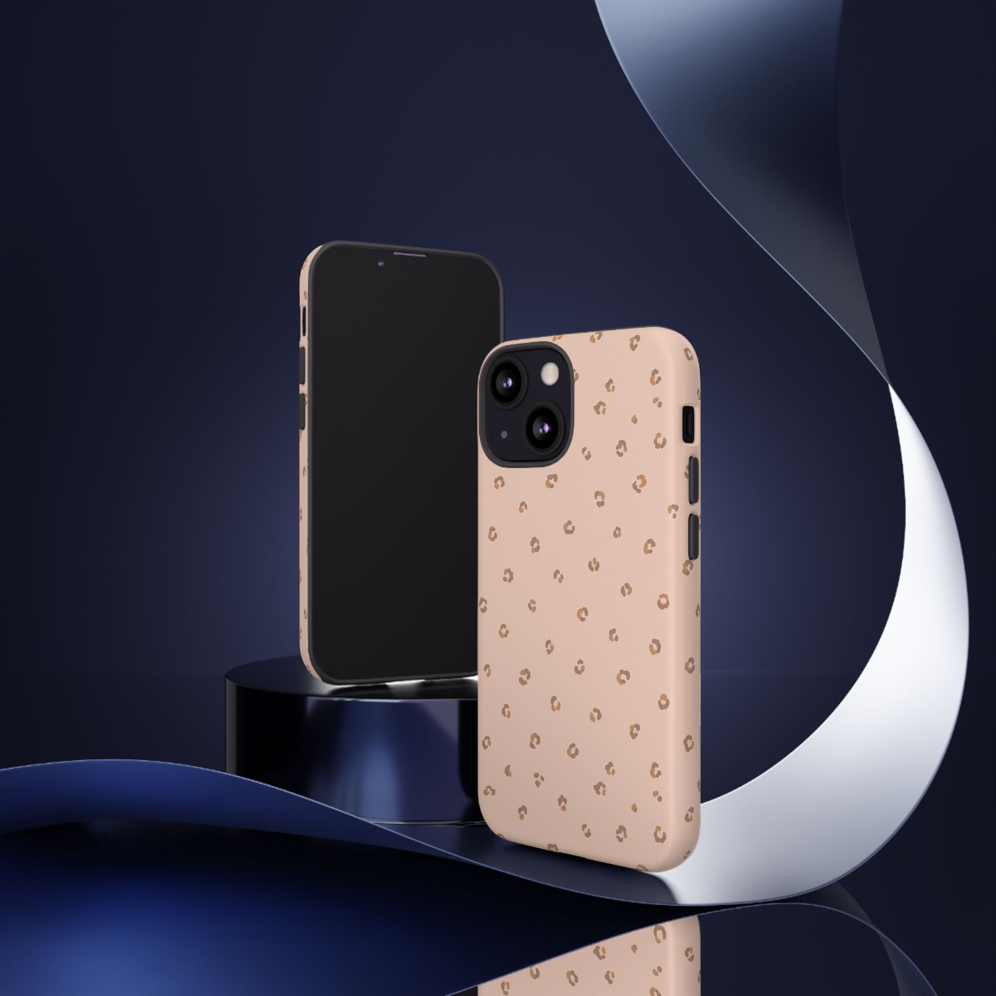 Pink Leopard Phone Case — Soft Blush