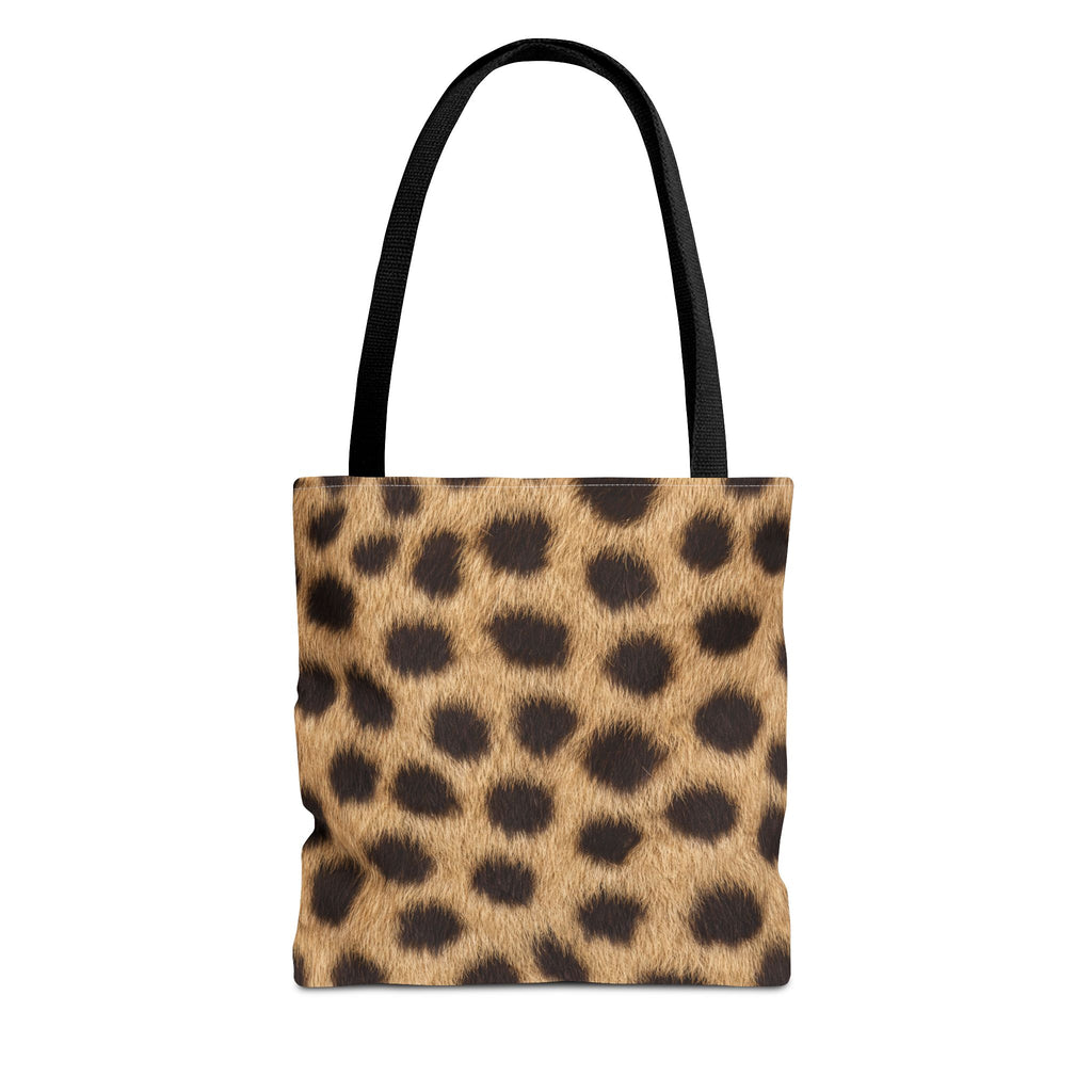 Cheetah Print Tote Bag - Real Spot Canvas Tote, Bold Animal Print Everyday Shoulder Bag, 3 Sizes