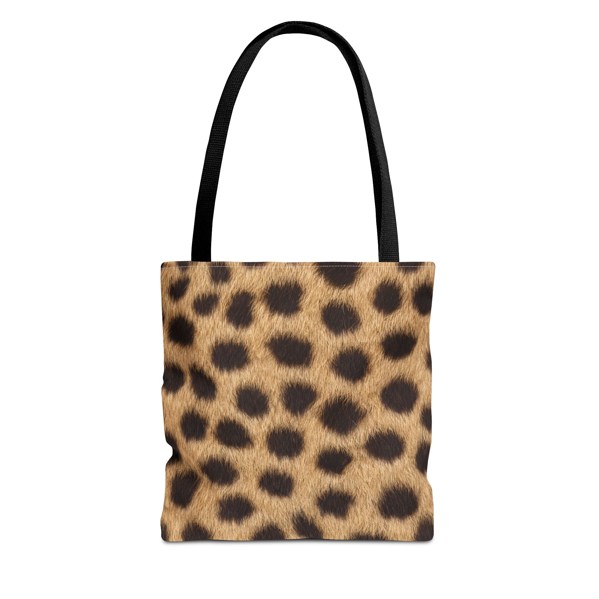 Cheetah Print Tote Bag - Real Spot Canvas Tote, Bold Animal Print Everyday Shoulder Bag, 3 Sizes