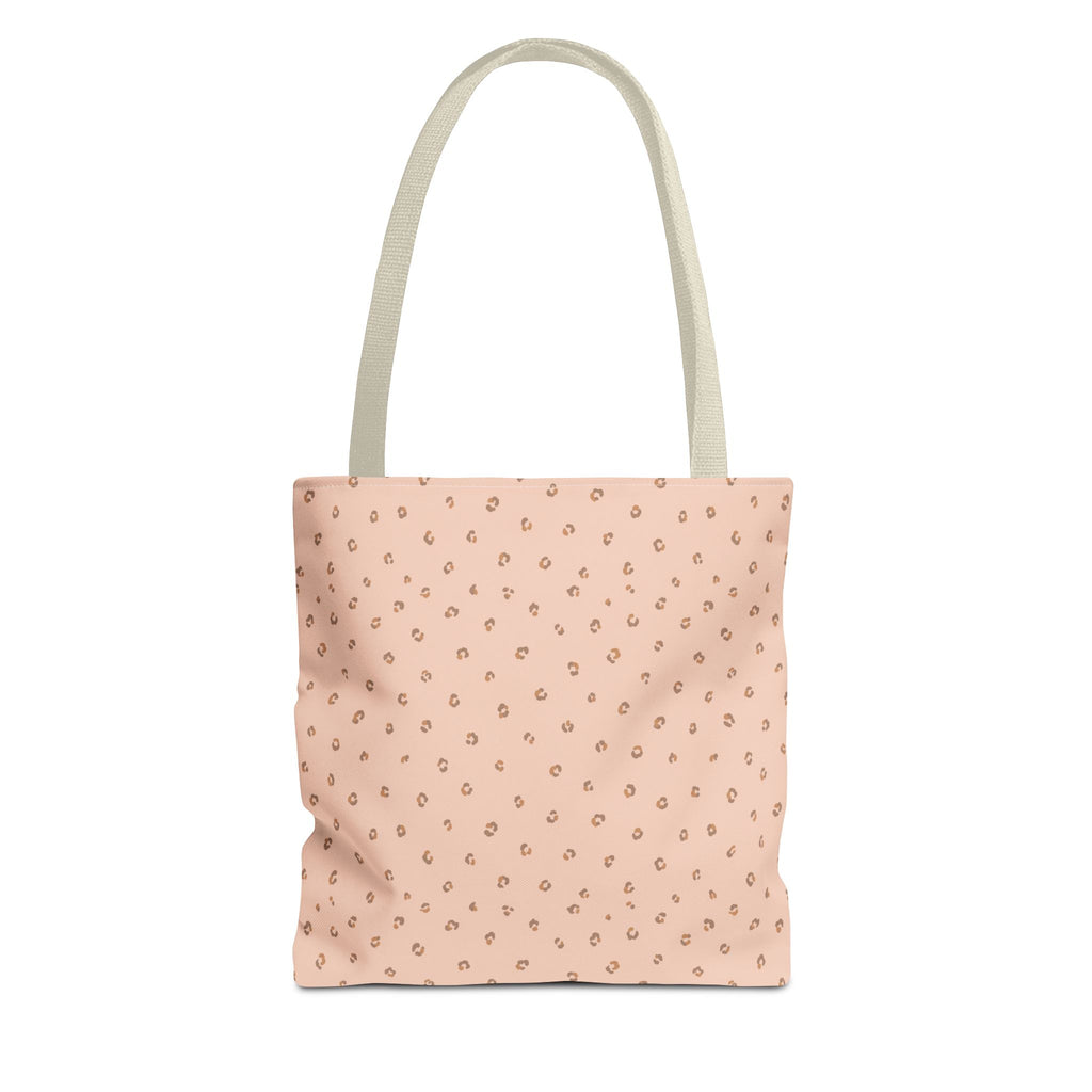 Ditsy Spot Tote Bag — Minimal Blush