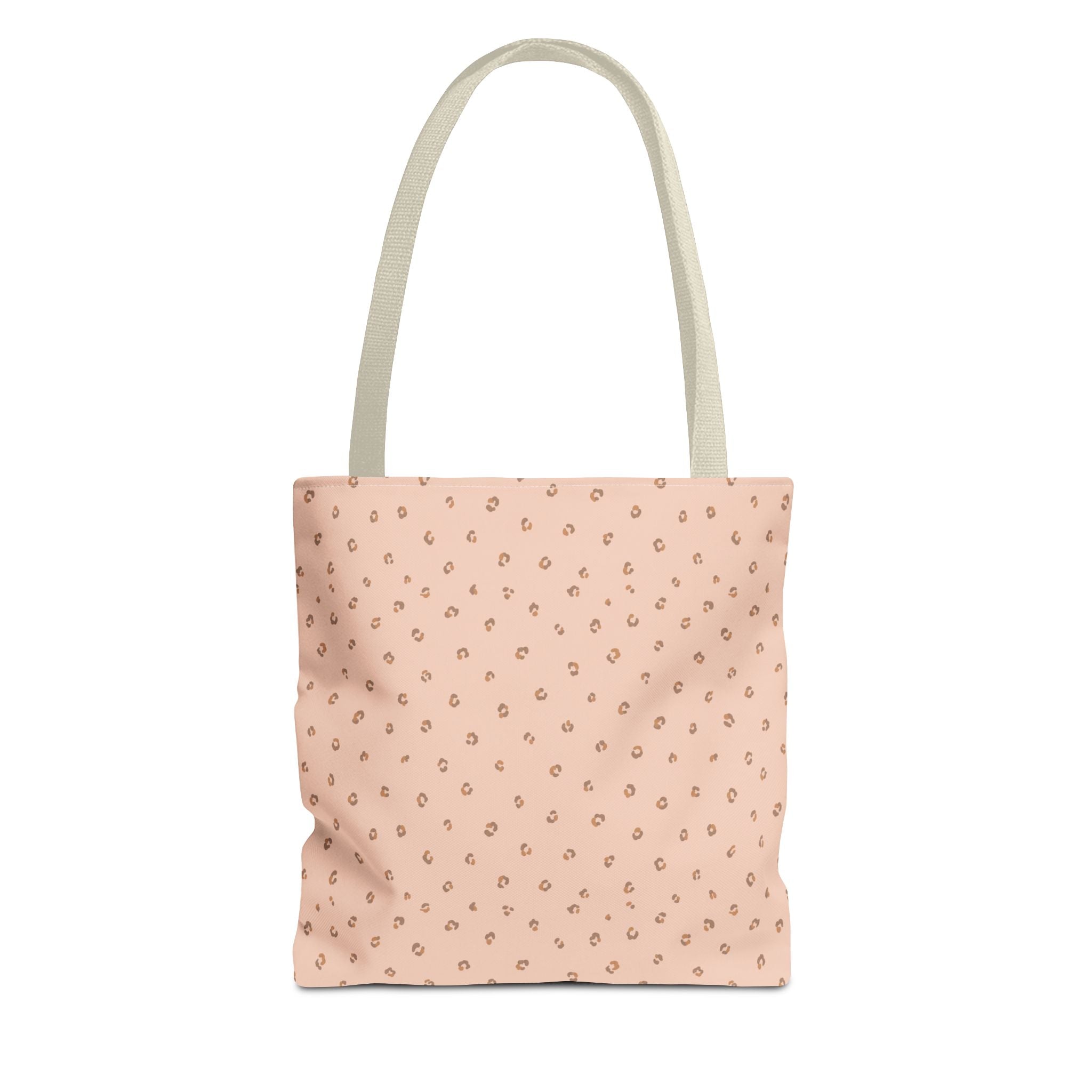 Ditsy Spot Tote Bag — Minimal Blush