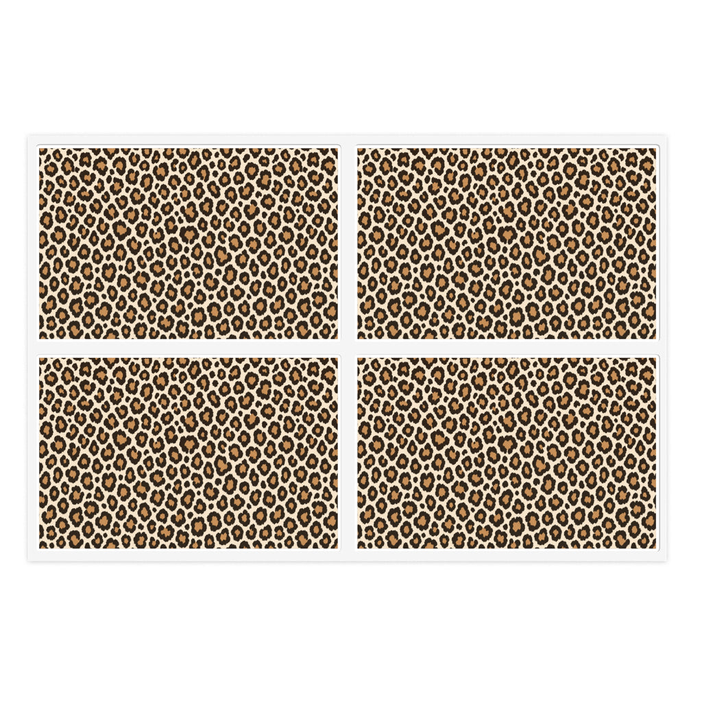 Leopard Print Sticker Sheet — Classic Cream