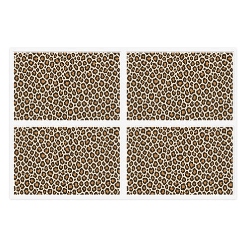 Leopard Print Sticker Sheet — Classic Cream