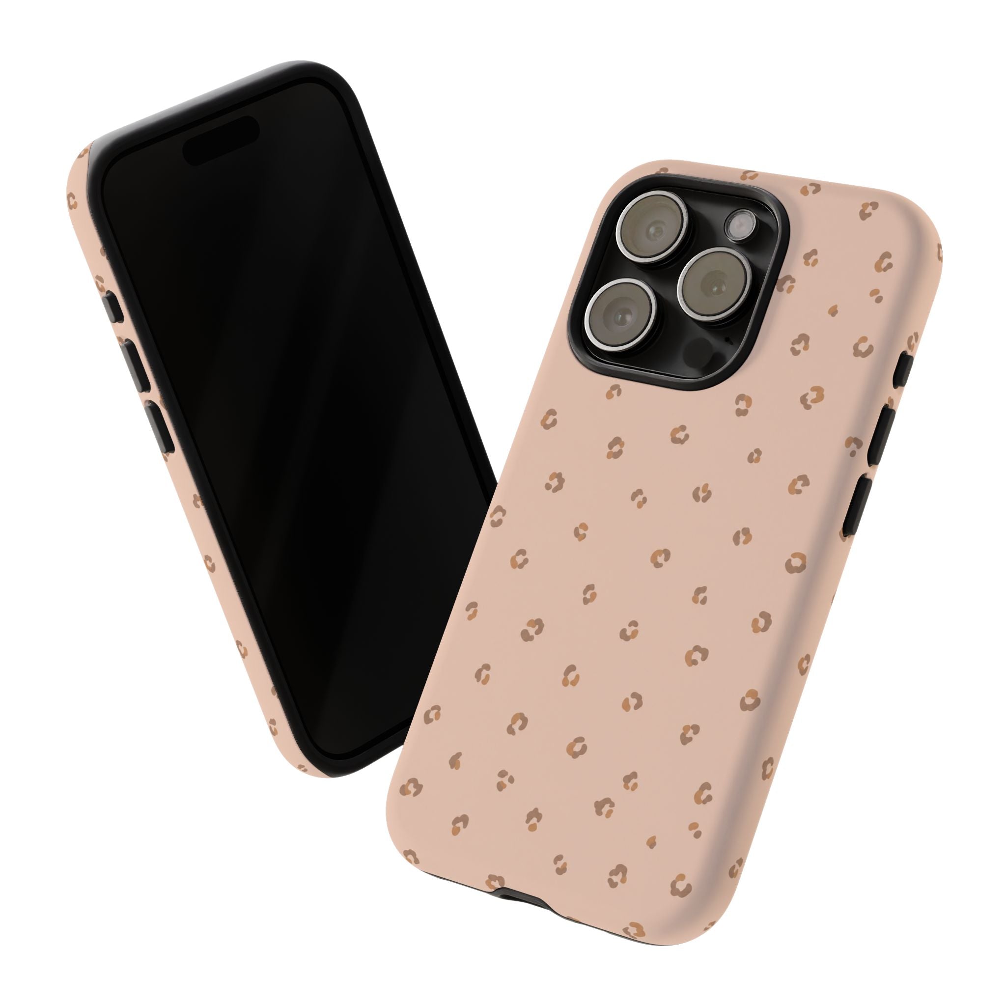 Pink Leopard Phone Case — Soft Blush