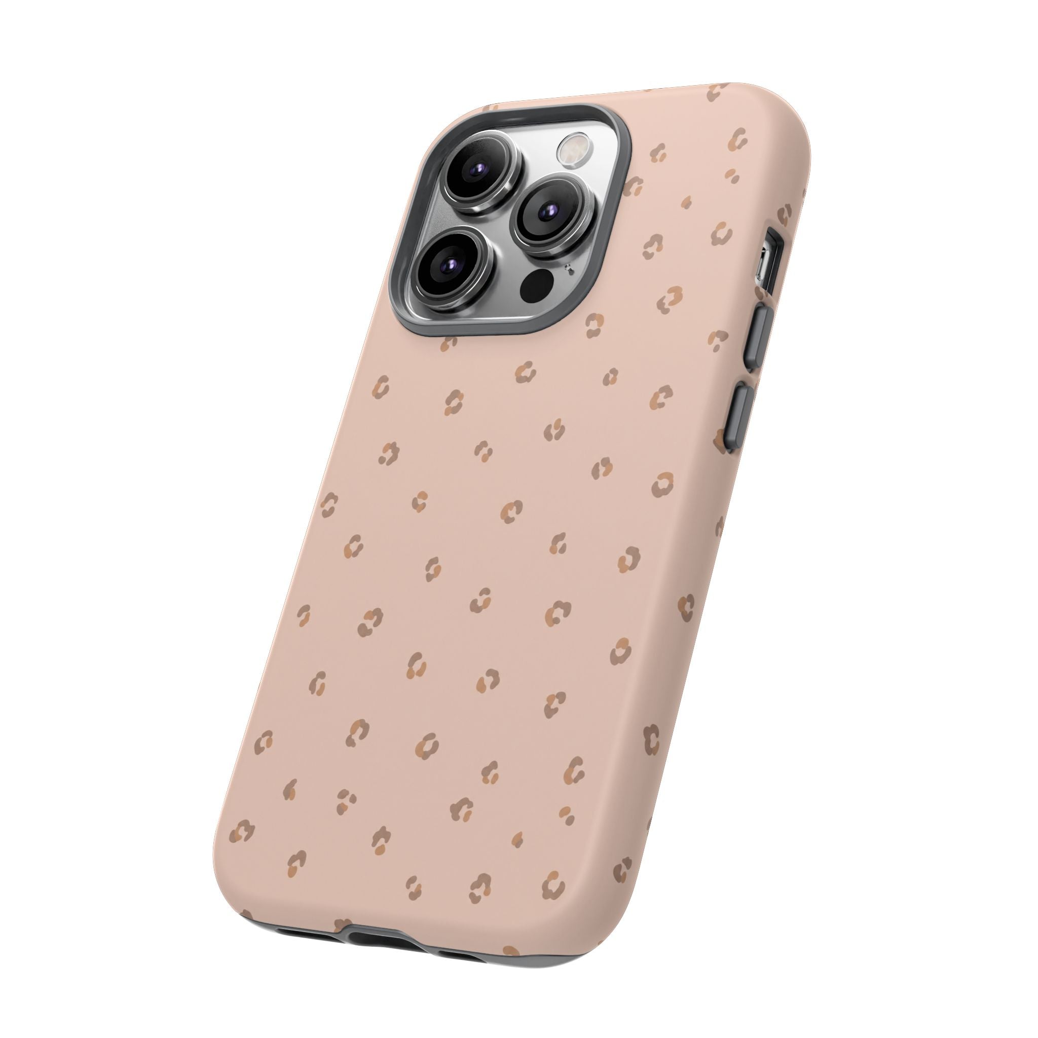 Pink Leopard Phone Case — Soft Blush
