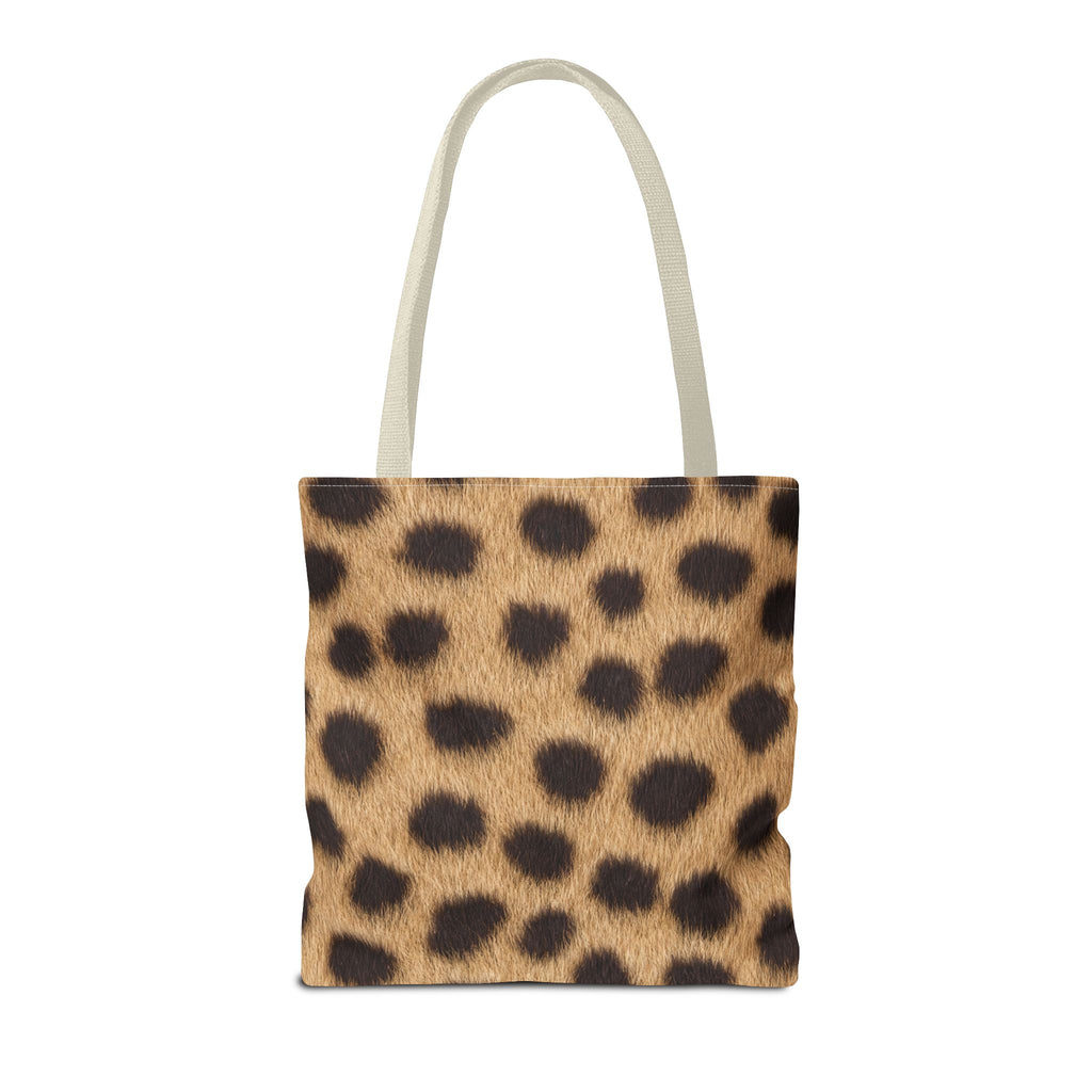 Cheetah Print Tote Bag - Real Spot Canvas Tote, Bold Animal Print Everyday Shoulder Bag, 3 Sizes