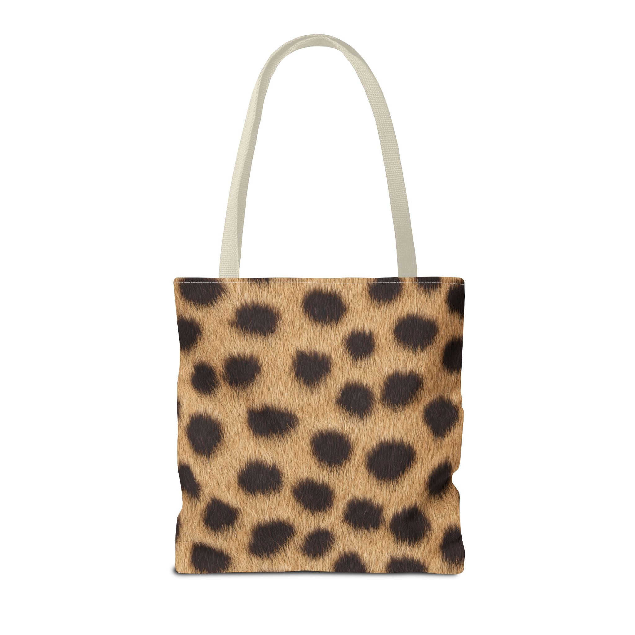 Cheetah Print Tote Bag - Real Spot Canvas Tote, Bold Animal Print Everyday Shoulder Bag, 3 Sizes