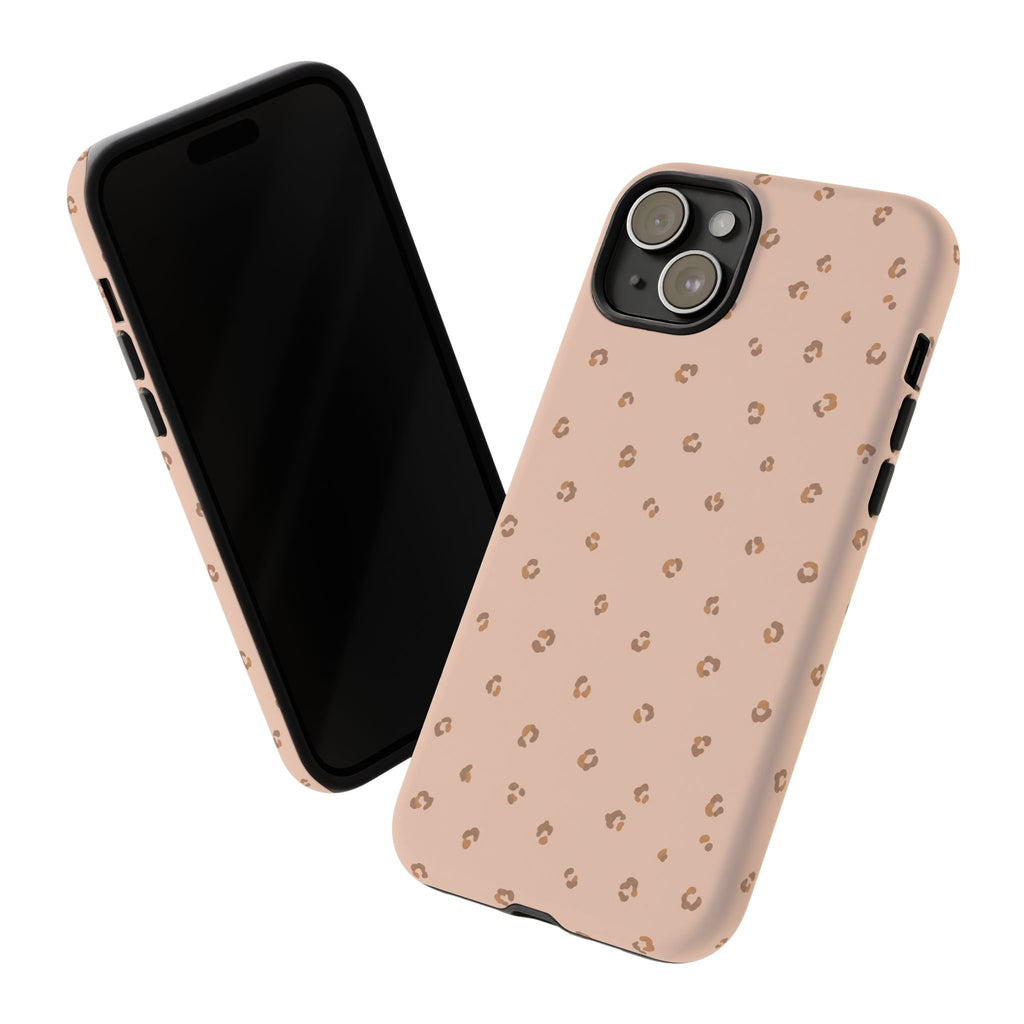 Pink Leopard Phone Case — Soft Blush