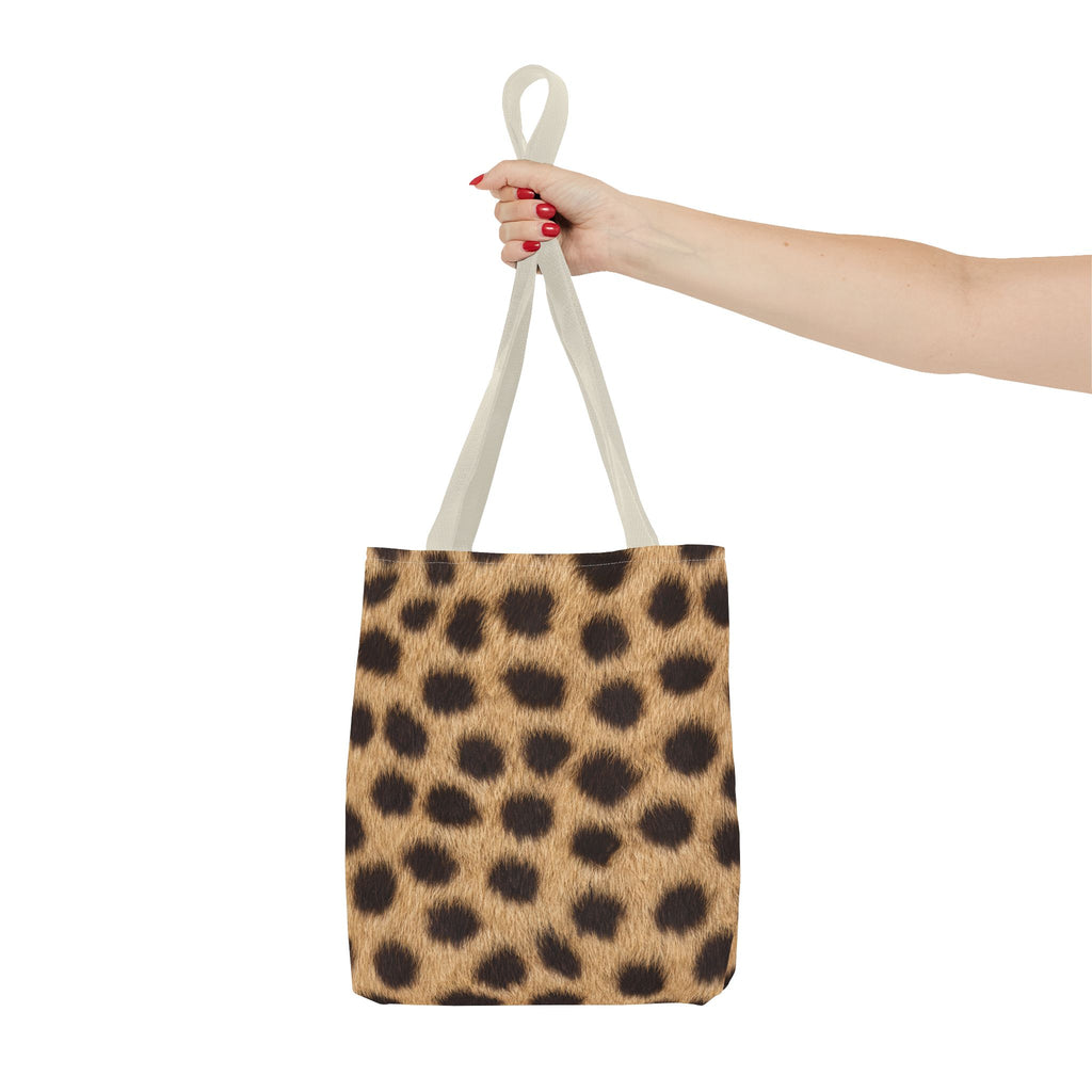 Cheetah Print Tote Bag - Real Spot Canvas Tote, Bold Animal Print Everyday Shoulder Bag, 3 Sizes