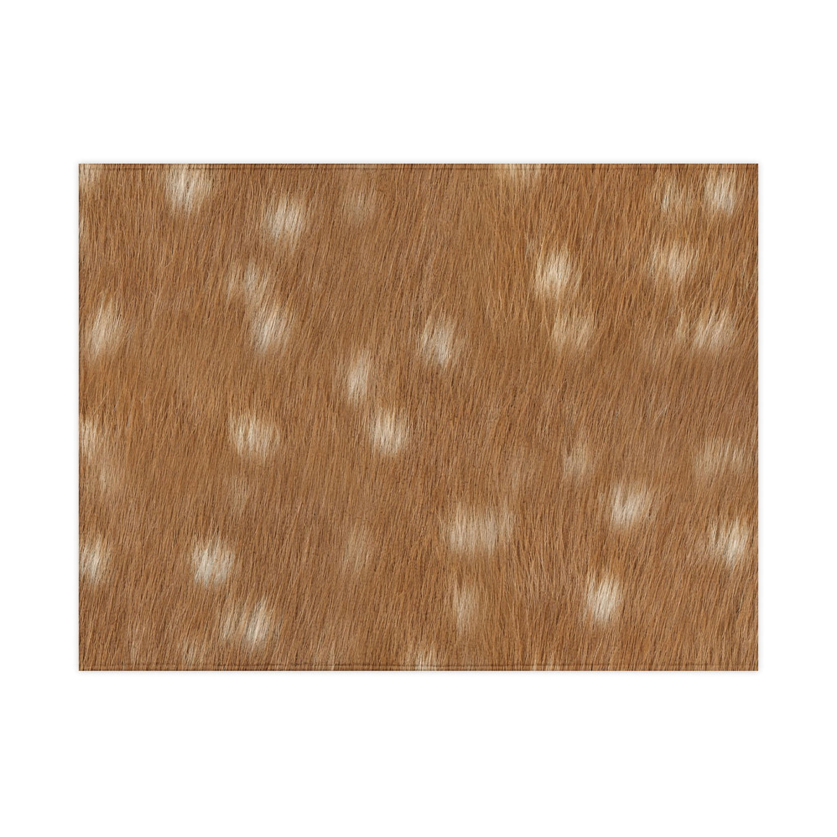 Deer print baby blanket — photographic fawn markings on soft fleece