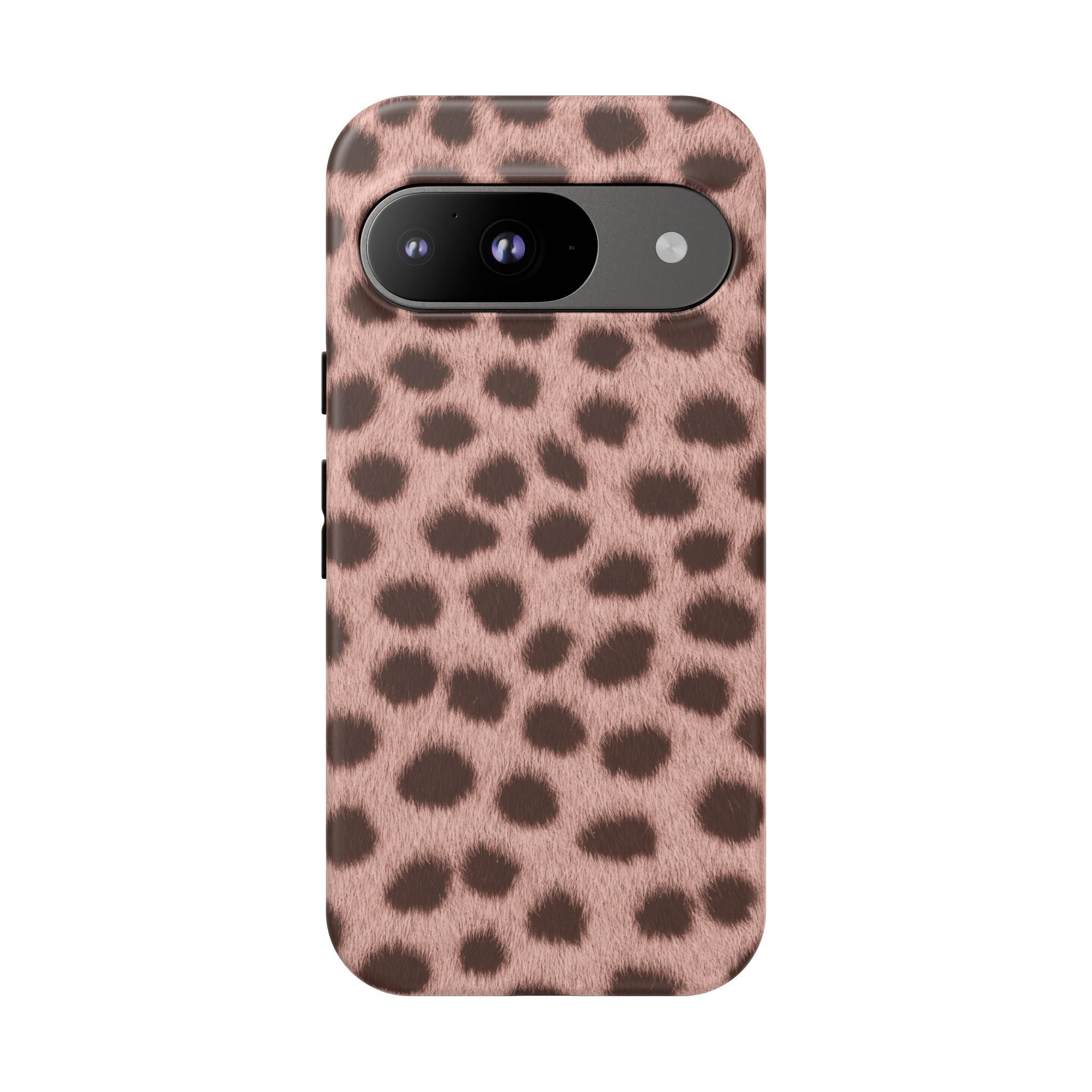 Pink Cheetah Print Phone Case - Blush Real Spot Tough Case for iPhone and Samsung, Soft Animal Print