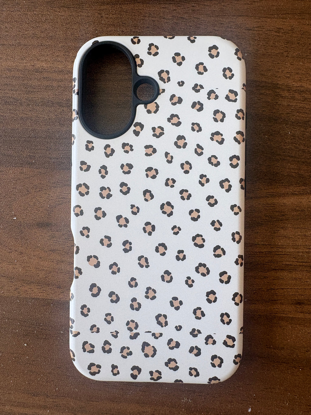 Tawny Warm Neutral cheetah print phone case — real product photo