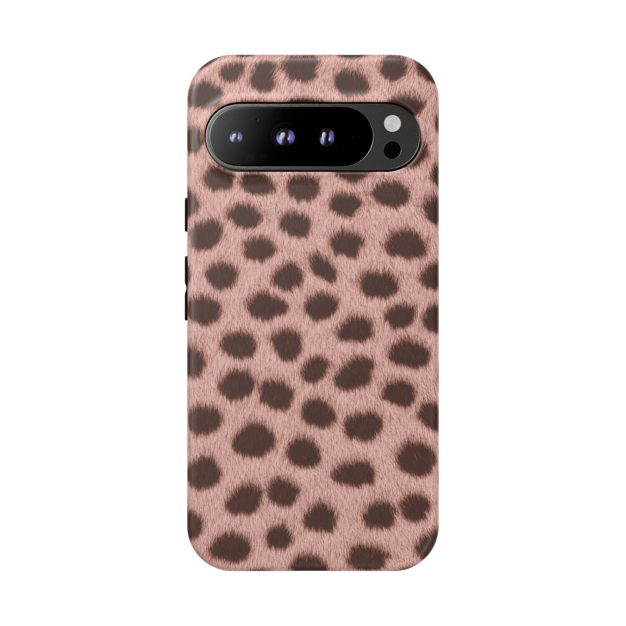 Pink Cheetah Print Phone Case - Blush Real Spot Tough Case for iPhone and Samsung, Soft Animal Print