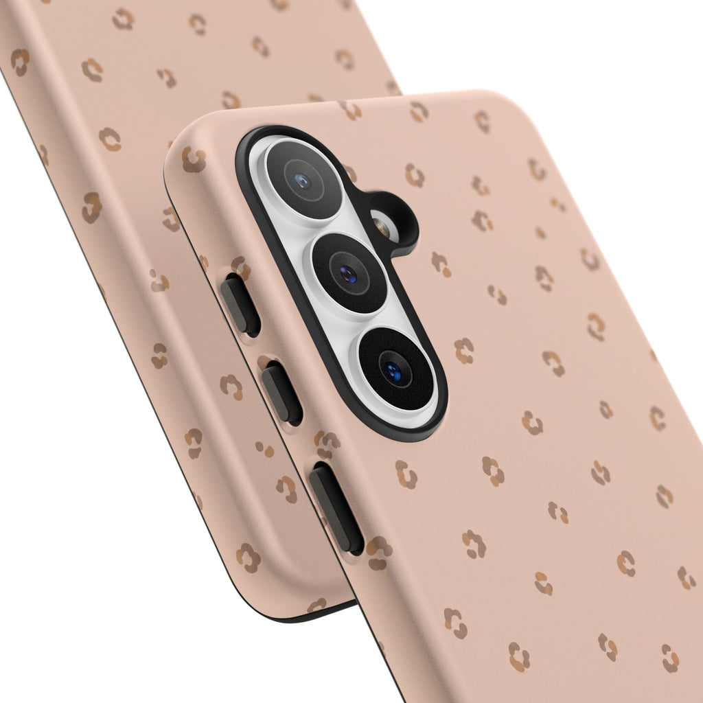 Pink Leopard Phone Case — Soft Blush